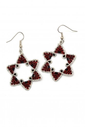 Six Point Earrings Six Point Earrings